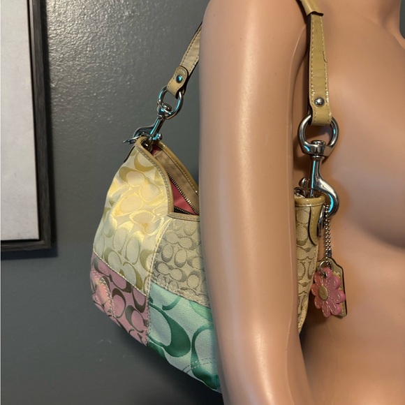 Coach (2000s) Multicolor Patchwork Shoulder Bag - Picture 3 of 3